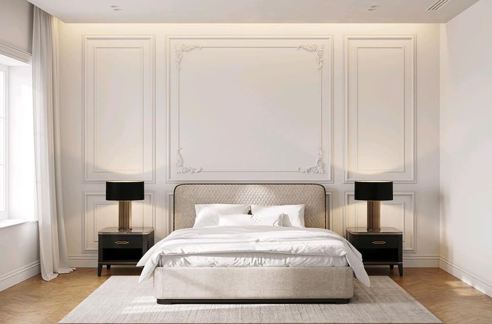Современная кровать с мягким изголовьем Монтероса(linea home)– купить в интернет-магазине ЦЕНТР мебели РИМ