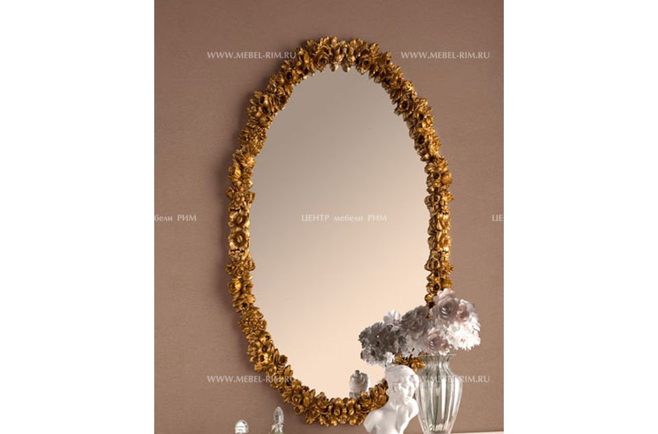 Классическаое итальянское овальное зеркалоLa Fenice laccato art801 casa+39