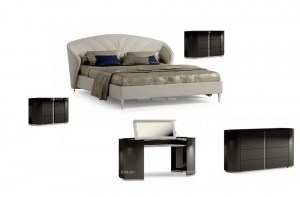Современная  итальянская кровать Wave   из коллекции Atmosphera (Bizzotto)– купить в интернет-магазине ЦЕНТР мебели РИМ
