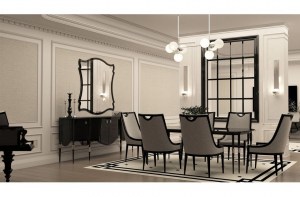 Стол обеденный  в стиле нео классика из коллекции турецкого бренда Crow (BALHOME)– купить в интернет-магазине ЦЕНТР мебели РИМ