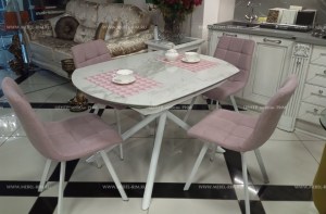 Стол  обеденный овальный керамический(7501-WM)– купить в интернет-магазине ЦЕНТР мебели РИМ