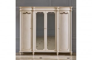 Классический шкаф 4-х дверный белый  Astoia (anna_potapova)– купить в интернет-магазине ЦЕНТР мебели РИМ