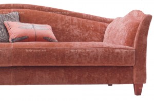 Итальянский диван Sorrentino пудрового-розового цвета, Италия