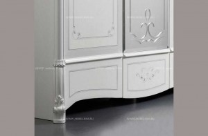 Белый шкаф с зеркалом Prestige (фрагмент). Casa+39, Италия