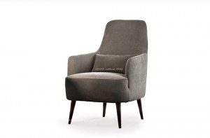 Дизайнерское кресло Ray на высоких ножках в микрофибре серого цвета. Ditre Italia, Италия