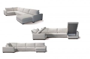 Современный  модульный диван  с раскладным механизмом для гостиной Диамант(linea home)– купить в интернет-магазине ЦЕНТР мебели РИМ