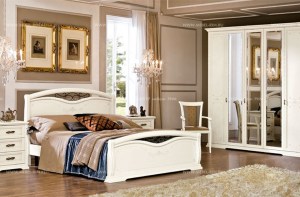 Итальянская кровать с изножьем без ящика Afrodita maronese
