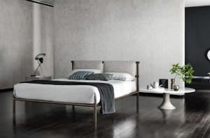 Современная  итальянская  кровать в металлическом каркасе Jetty(alfdafre ))– купить в интернет-магазине ЦЕНТР мебели РИМ