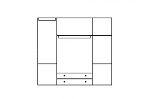Шкаф Signoria 3-створчатый с развижными дверцами