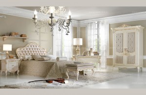 Белая итальянская кровать Signoria, пр-во Antonelli Moravio