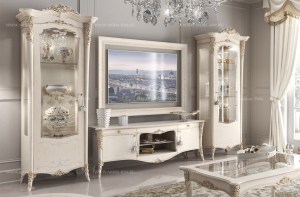 Комплект мебели для гостиной Vittoria в белой отделке, пр-во Италия