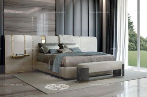 Современная  итальянская кровать Ginko   из коллекции Atmosphera (Bizzoto)– купить в интернет-магазине ЦЕНТР мебели РИМ