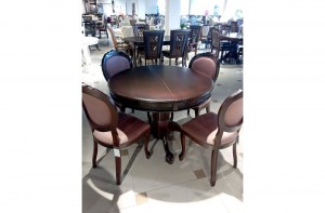 Классический   стол со стульями  орех (милорд)– купить в интернет-магазине ЦЕНТР мебели РИМ