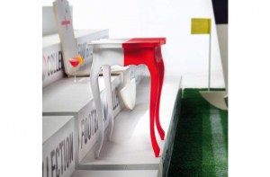 Кофейный столик Midfielder с футбольным дизайном, производство Италия