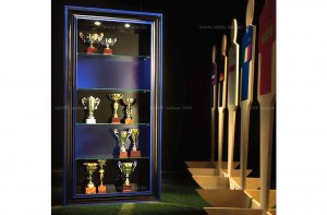 Витрина-библиотека Trophy с футбольным дизайном, производство Италия