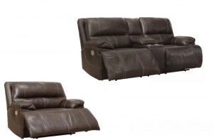 Комплект диван с электрическим реклайнером+1 кресло с реклайнером  из коллекции американской мебели Ricmen (Aahley американская мебель) – купить в интернет-магазине ЦЕНТР мебели РИМ