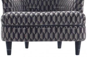 Современное кресло Toto на ножках в графичной обивке. BM Style, Италия