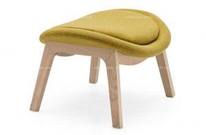 Пуф-оттоманка горчично-жёлтого цвета для кресла Lazy. Calligaris, Италия
