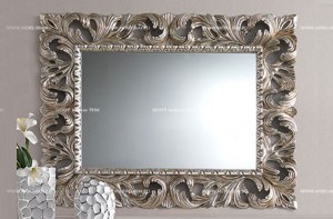 Итальянское резное зеркало из коллекции Prestige laccato  мебель фото casa+39