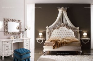 Итальянская кровать с мягким изголовьем  Verdi  casa+39 мебель италии в спб арт751