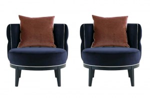 Дизайнерское   кресло синее(NH1832)– купить в интернет-магазине ЦЕНТР мебели РИМ