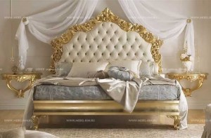 Итальянская кровать с мягким изголовьем  Vivaldi casa+39 мебель италии в спб