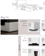 Современная  итальянская кровать Patrick с контейнером / без контейнера (felis)– купить в интернет-магазине ЦЕНТР мебели РИМ