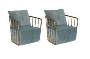 Кресло голубое Samanta (AMY HD-1836 anna potapova)– купить в интернет-магазине ЦЕНТР мебели РИМ